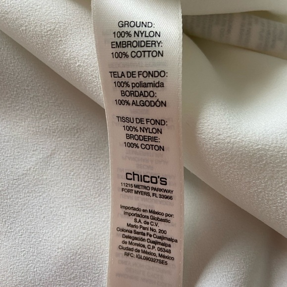 NWT Chico’s Lace Blouse with Matching Tank | Size 3 - Picture 2 of 6